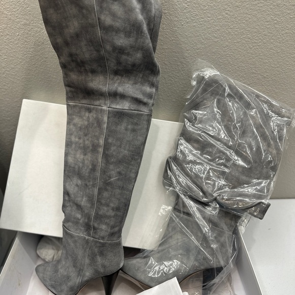 IRO Gray Over the Knee Boots - Picture 4 of 7